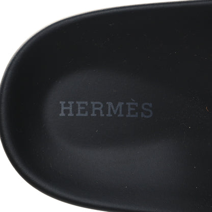Hermes Calfskin Womens Chypre Sandals 39 Black 8 of 9