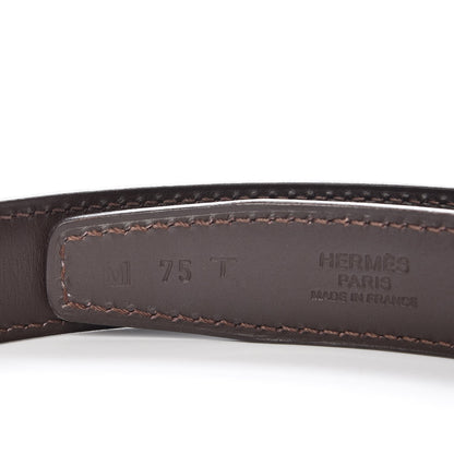 Hermes Box Chamonix 24mm Belt Strap 75 Black Chocolate 6 of 7
