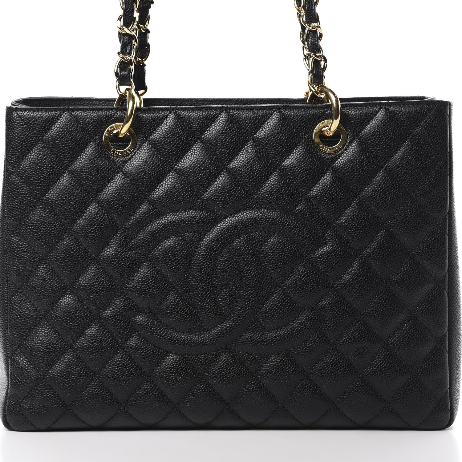 Chanel Caviar Quilted Grand Shopping Tote GST Black 8 of 14