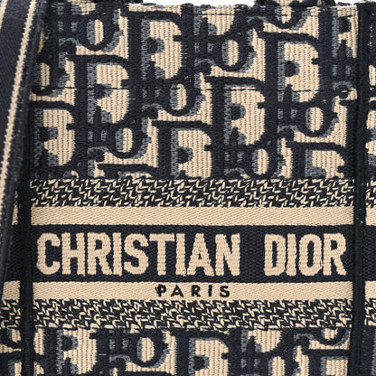 Christian Dior Oblique Mini Book Tote Phone Bag Blue 8 of 11