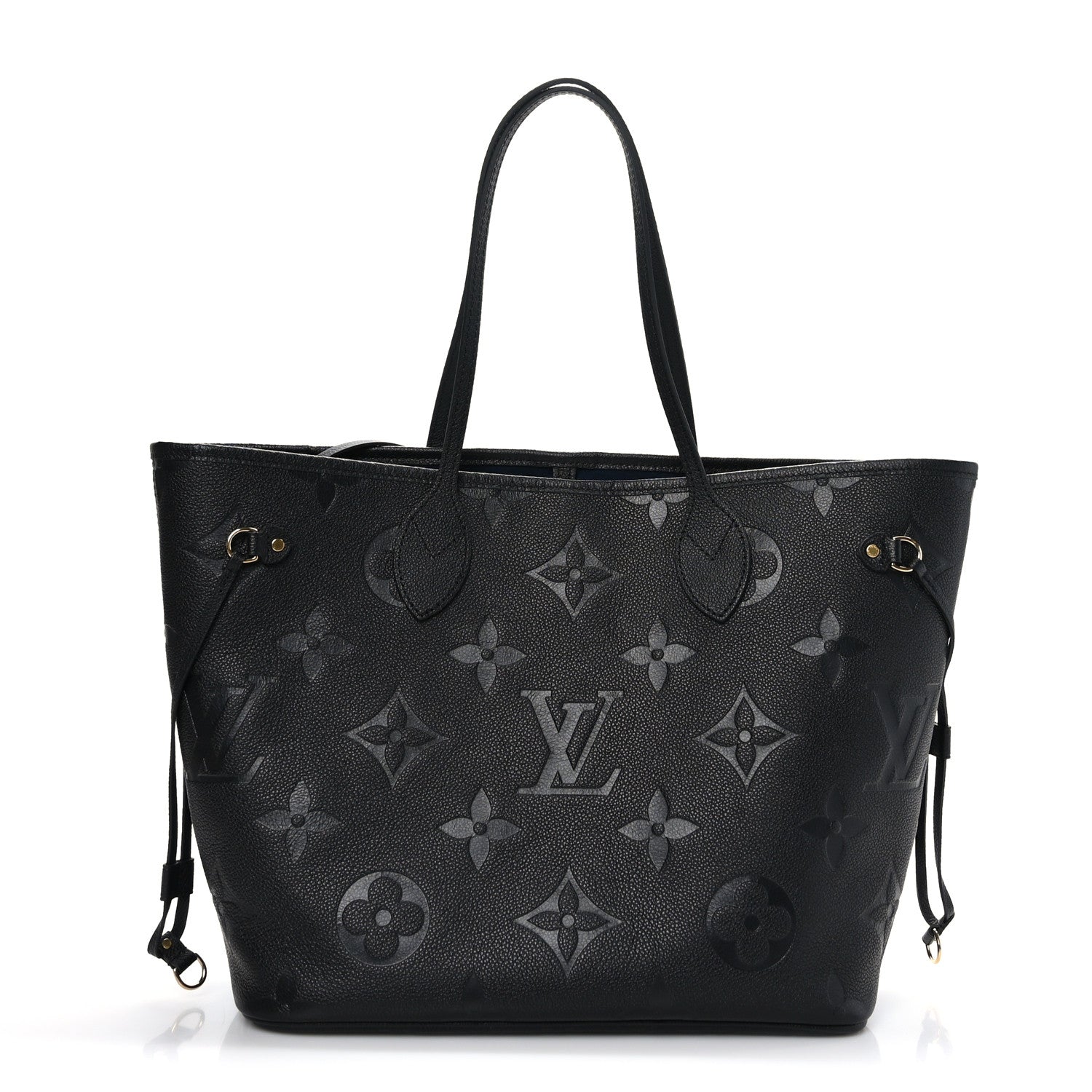 Louis Vuitton Empreinte Monogram Giant Neverfull MM Black 2 of 8