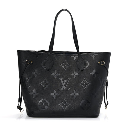 Louis Vuitton Empreinte Monogram Giant Neverfull MM Black 2 of 8