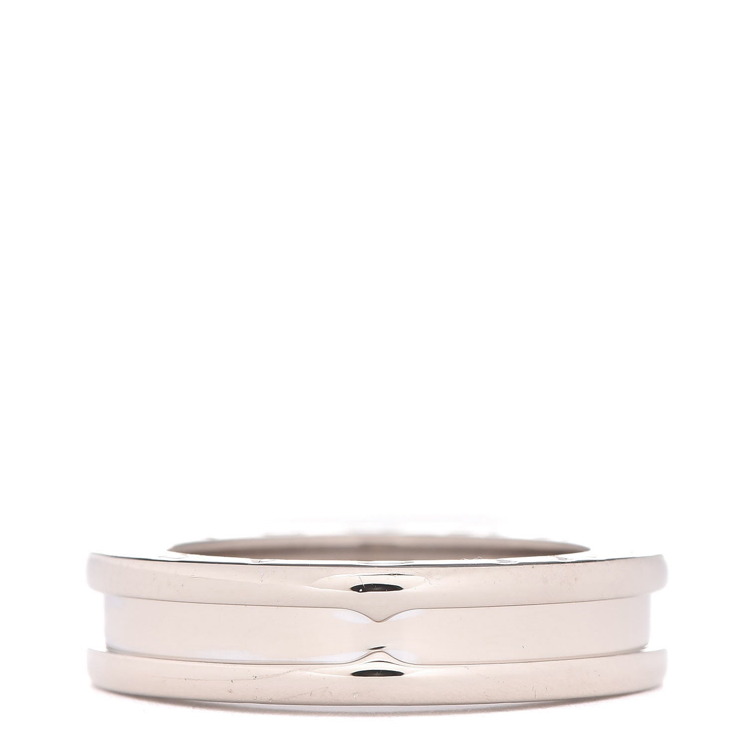 Bulgari 18K White Gold B.Zero1 One-Band Ring 48 4.5 1 of 5
