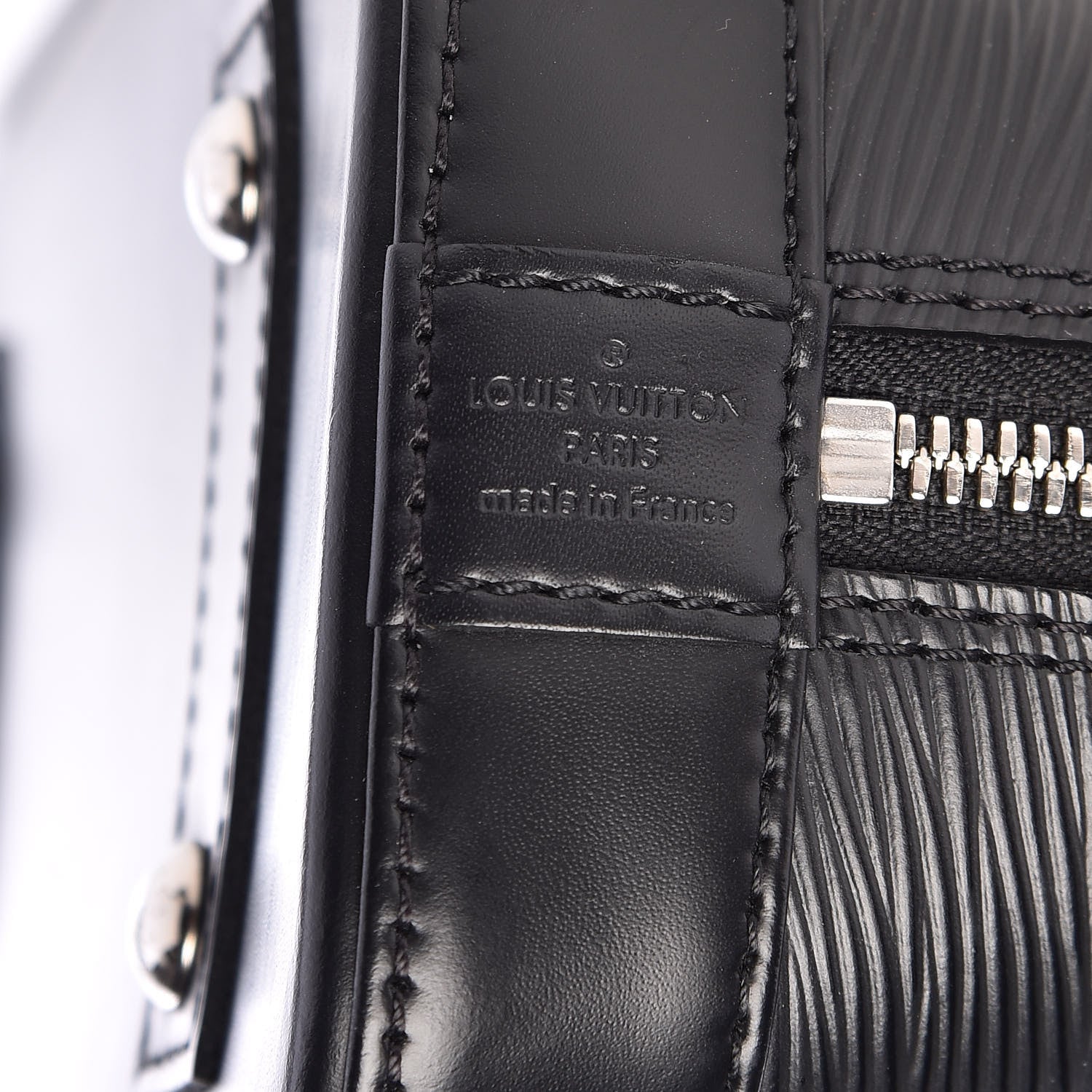 Louis Vuitton Epi Alma BB Black 7 of 10