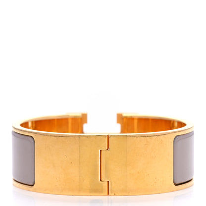 Hermes Enamel Wide Clic Clac H Bracelet PM Marron Glace 3 of 4