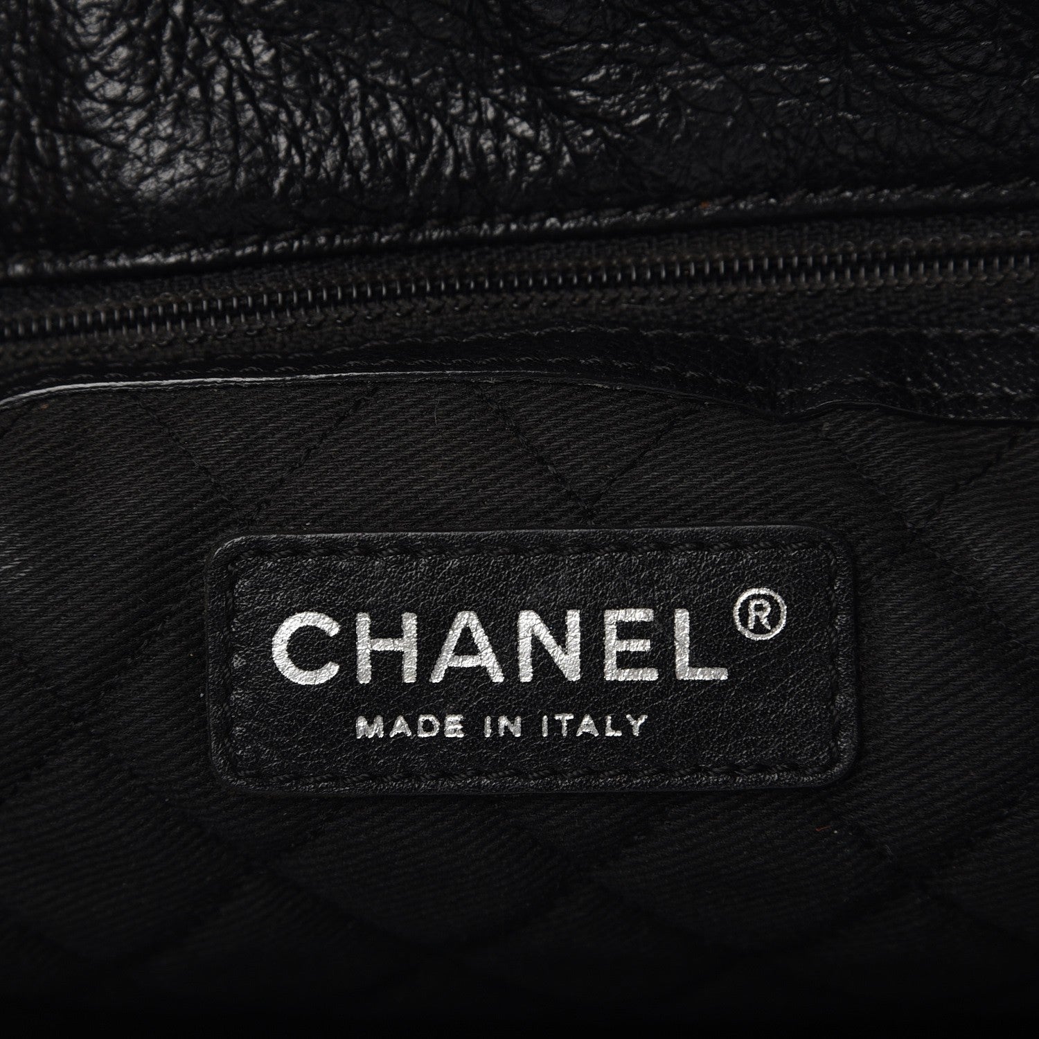 Chanel Goatskin Perforated Large CC Tote Black 6 of 8