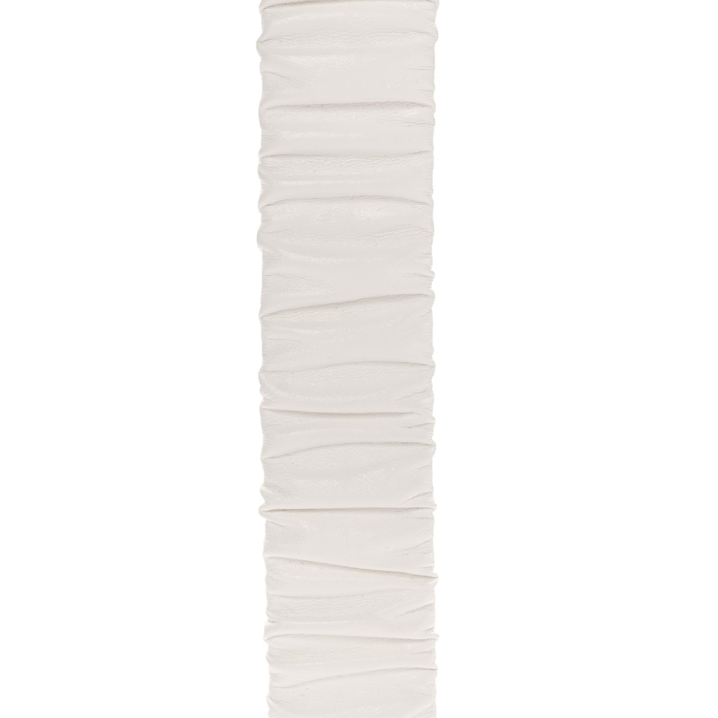 Lambskin Ruched CC Belt 95 38 White