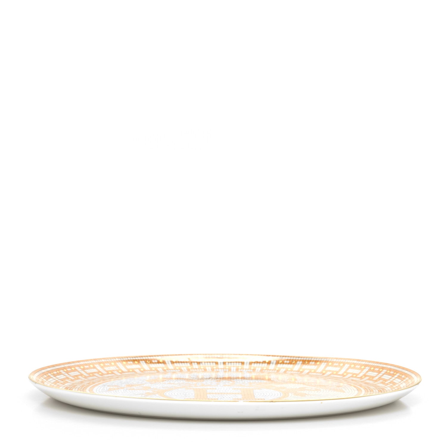 Hermes Porcelain Mosaique au 24 Tart Platter 4 of 7