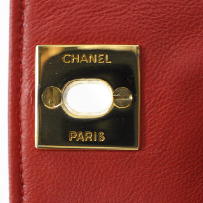 Chanel Lambskin Quilted Mini Flap Red GHW 8 of 8