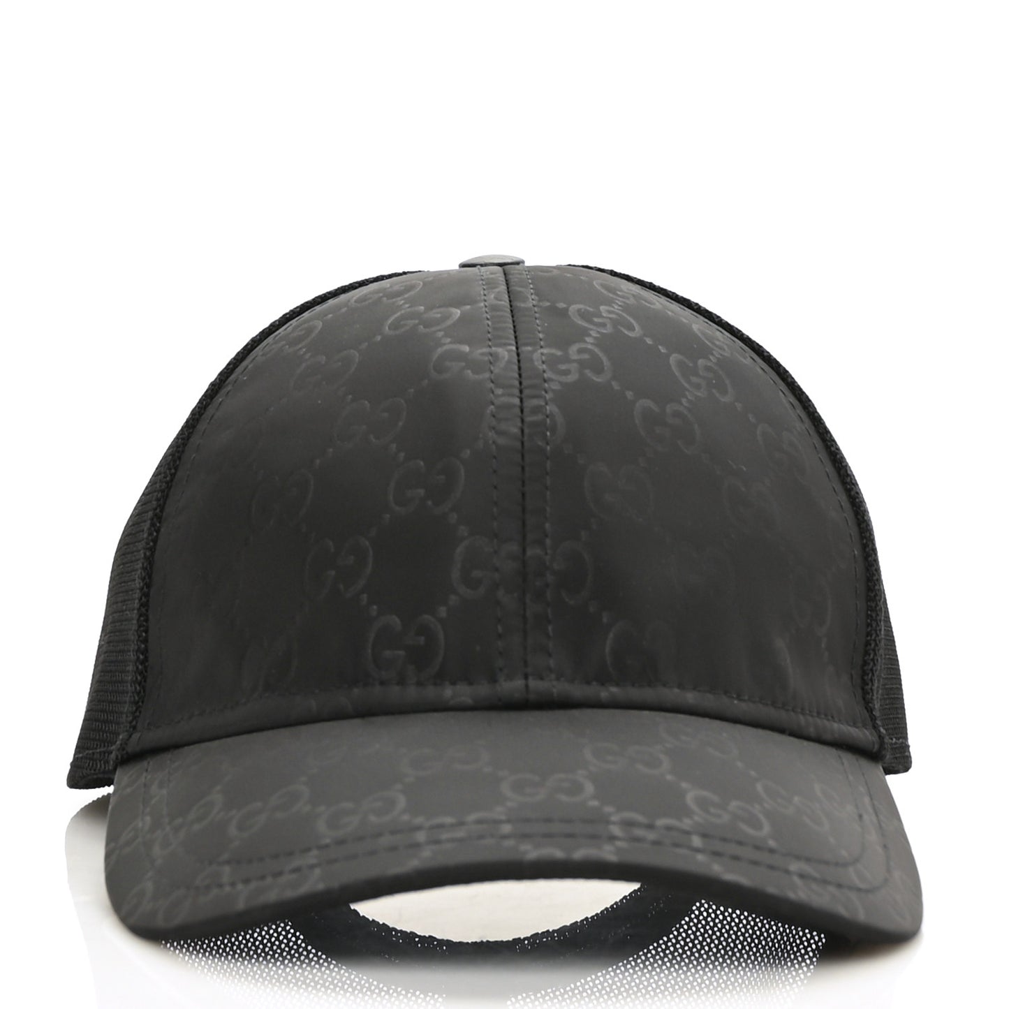 Nylon Monogram Baseball Hat M Black