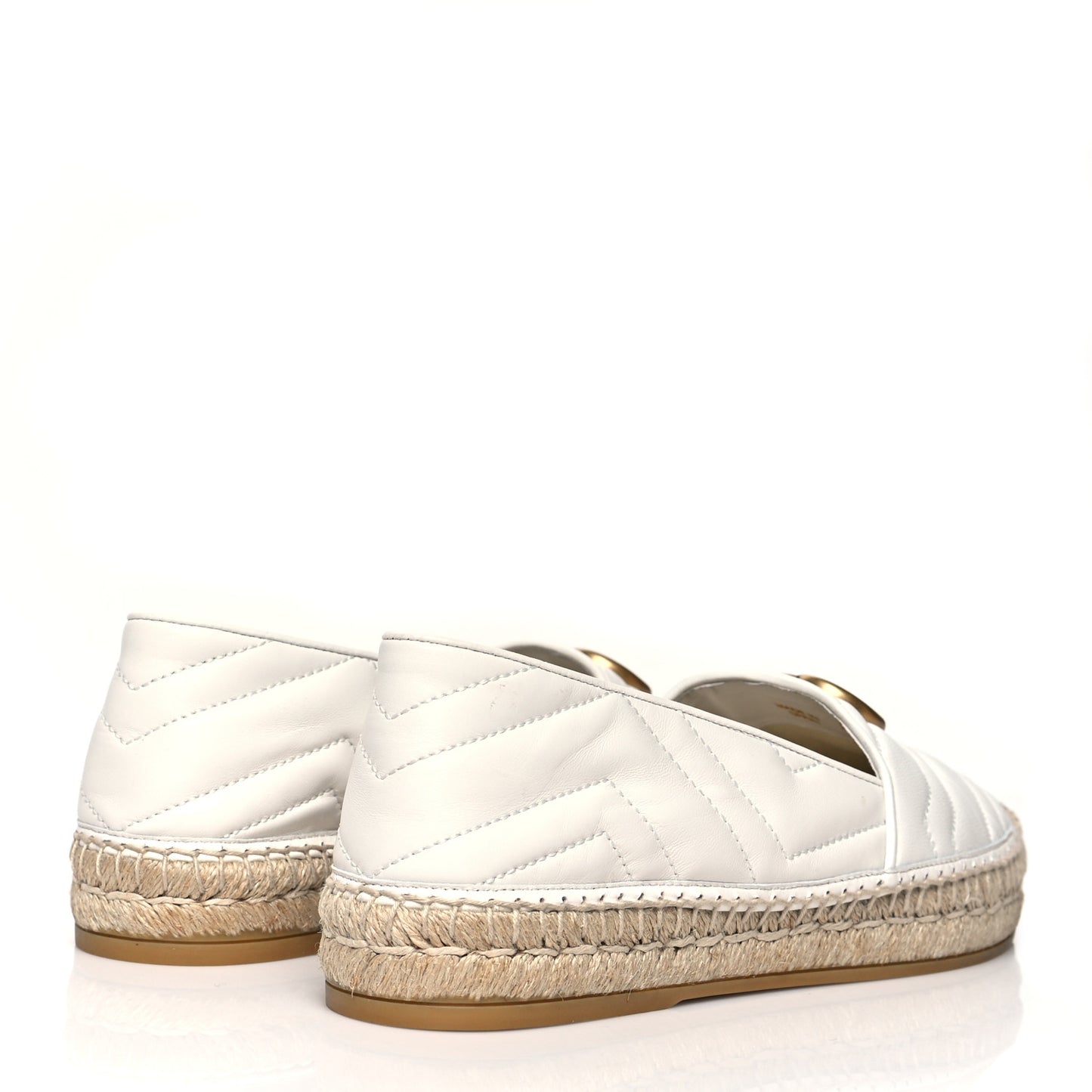 Nappa Matelasse GG Marmont Espadrilles 40 Great White