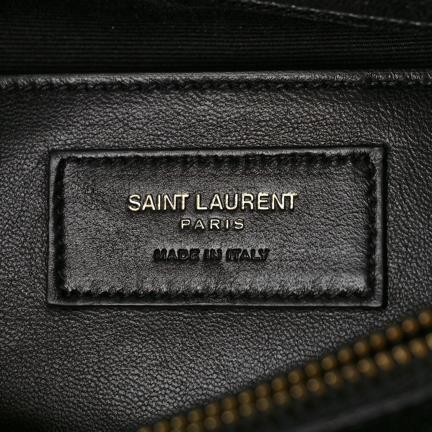 Saint Laurent Sheepskin Matelasse Chevron Monogram Large College Satchel Black 6 of 8