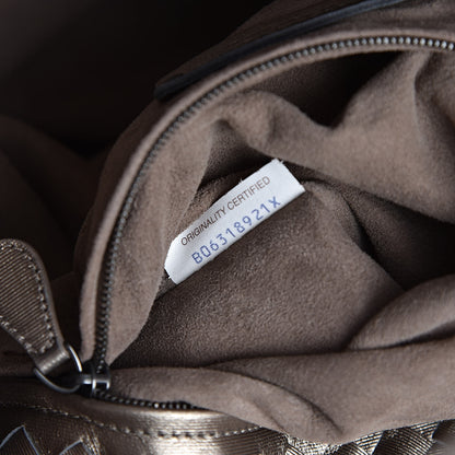 Bottega Veneta Metallic Grosgrain Intrecciato Medium A Shape Seamless Tote Pewter 7 of 10