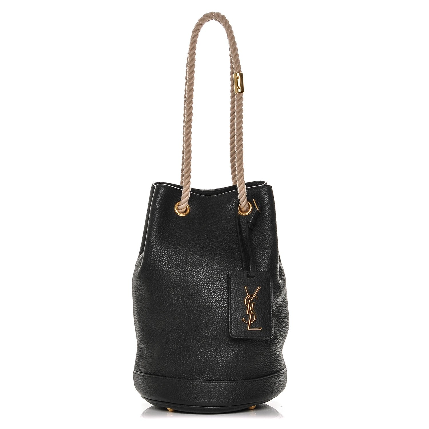 Saint Laurent Calfskin Small Seau Bucket Bag Black 1 of 6