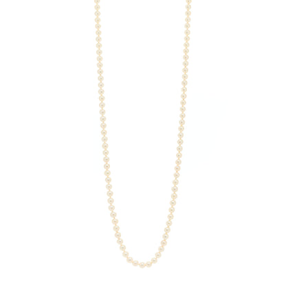 Mikimoto 18K Yellow Gold Akoya Cultured Pearl 5.5-6mm Strand Necklace 1 of 5