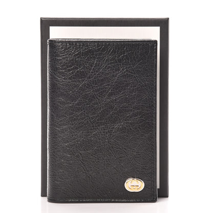 Gucci Fluffy Calfskin Morpheus Passport Case Black 8 of 8