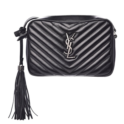 Saint Laurent Calfskin Matelasse Monogram Lou Camera Bag Black 1 of 10
