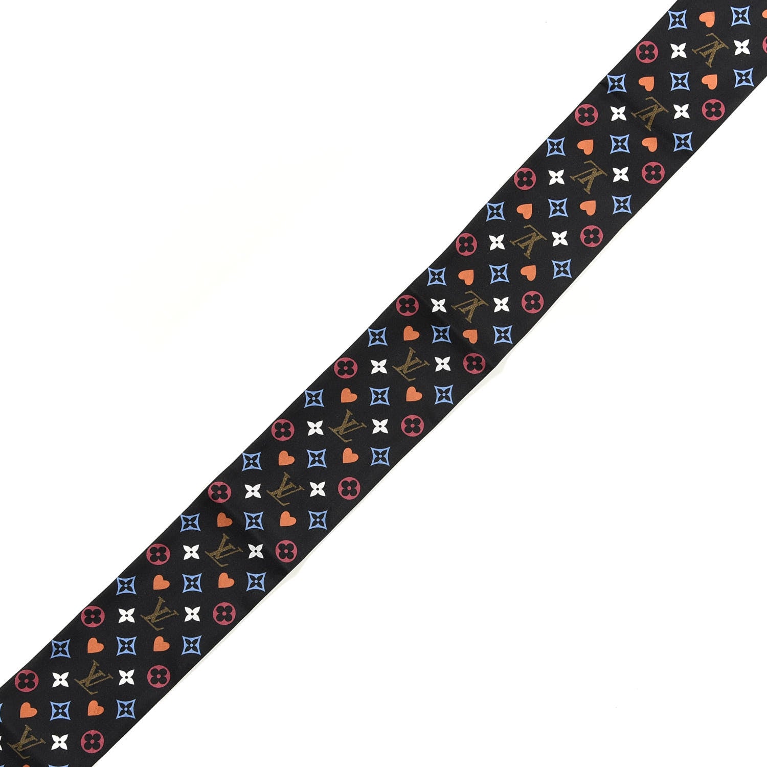 Louis Vuitton Silk Game On Bandeau Black White 4 of 4