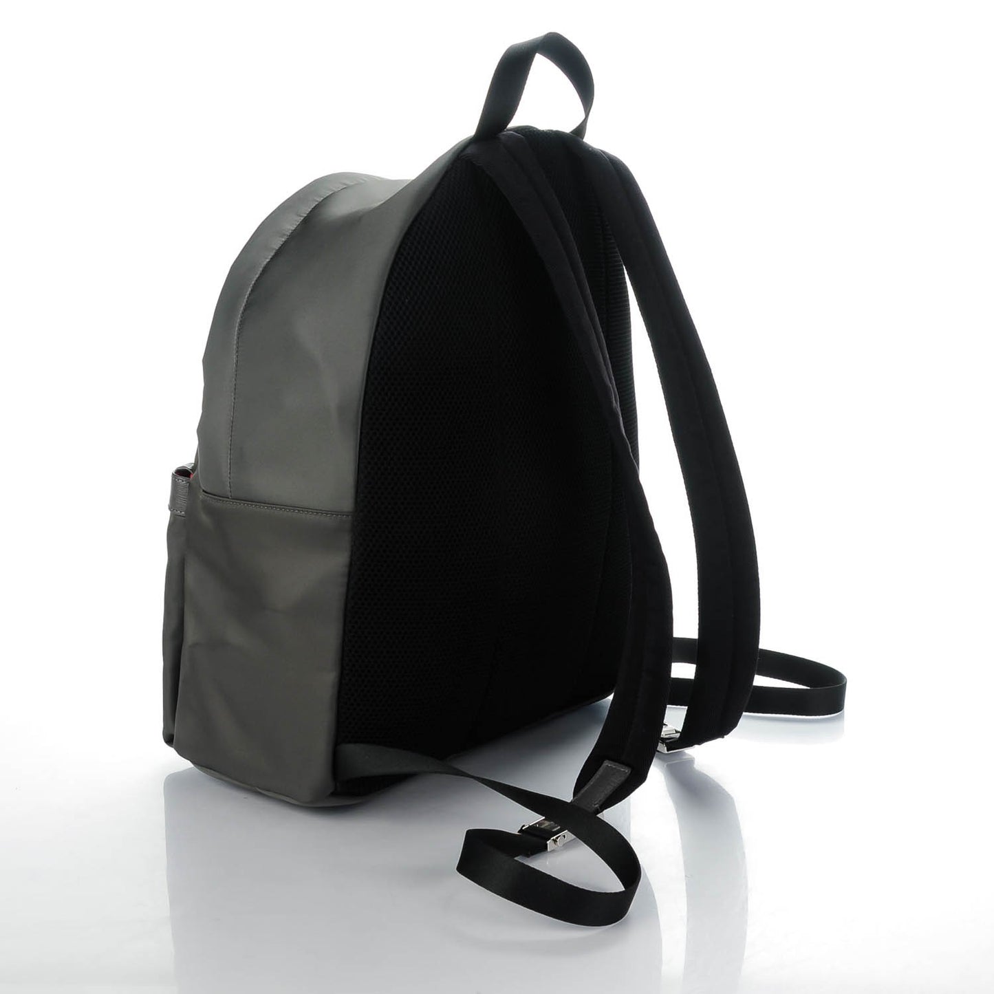 Nylon Vitello Elite Monster Eyes Rounded Backpack Asfalto Papavero