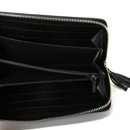 Gucci Pebbled Calfskin Soho Zip Around Wallet Black 5 of 10
