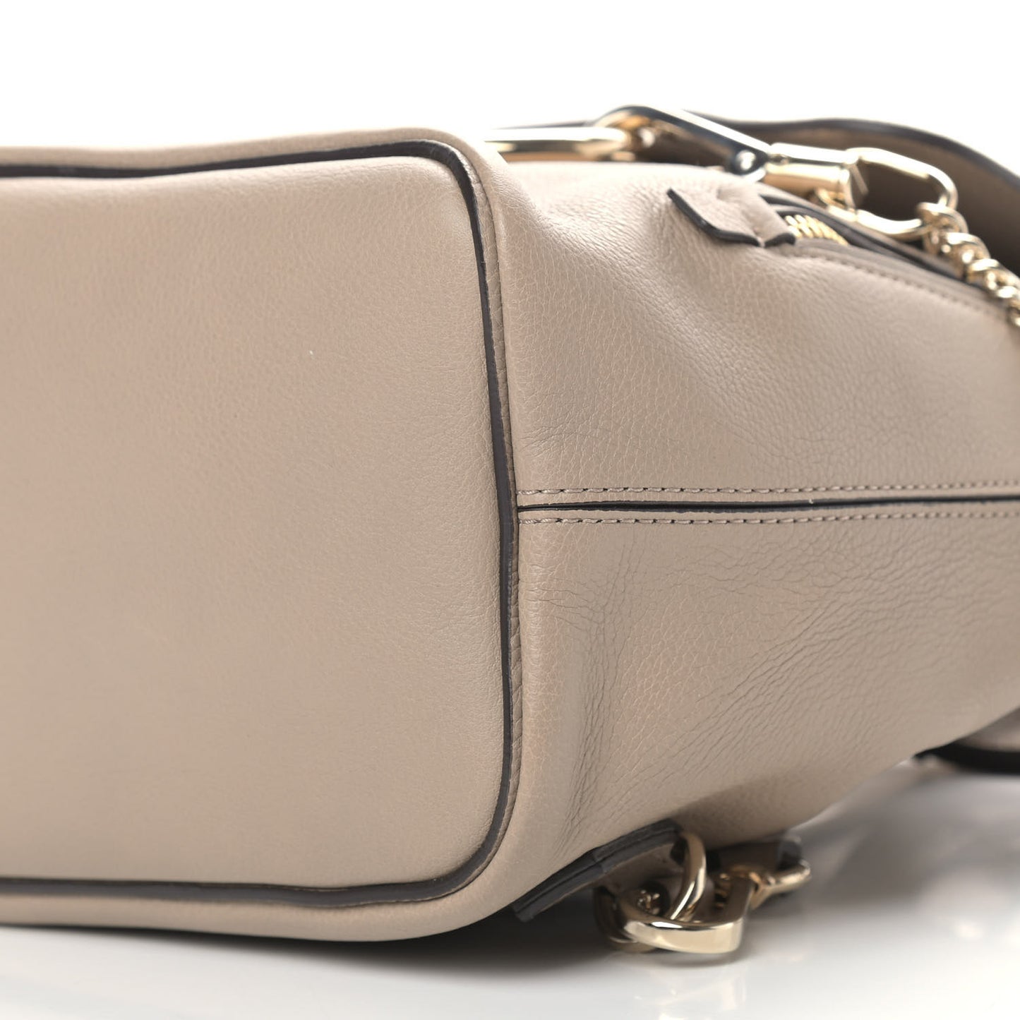 Suede Calfskin Medium Faye Backpack Motty Grey