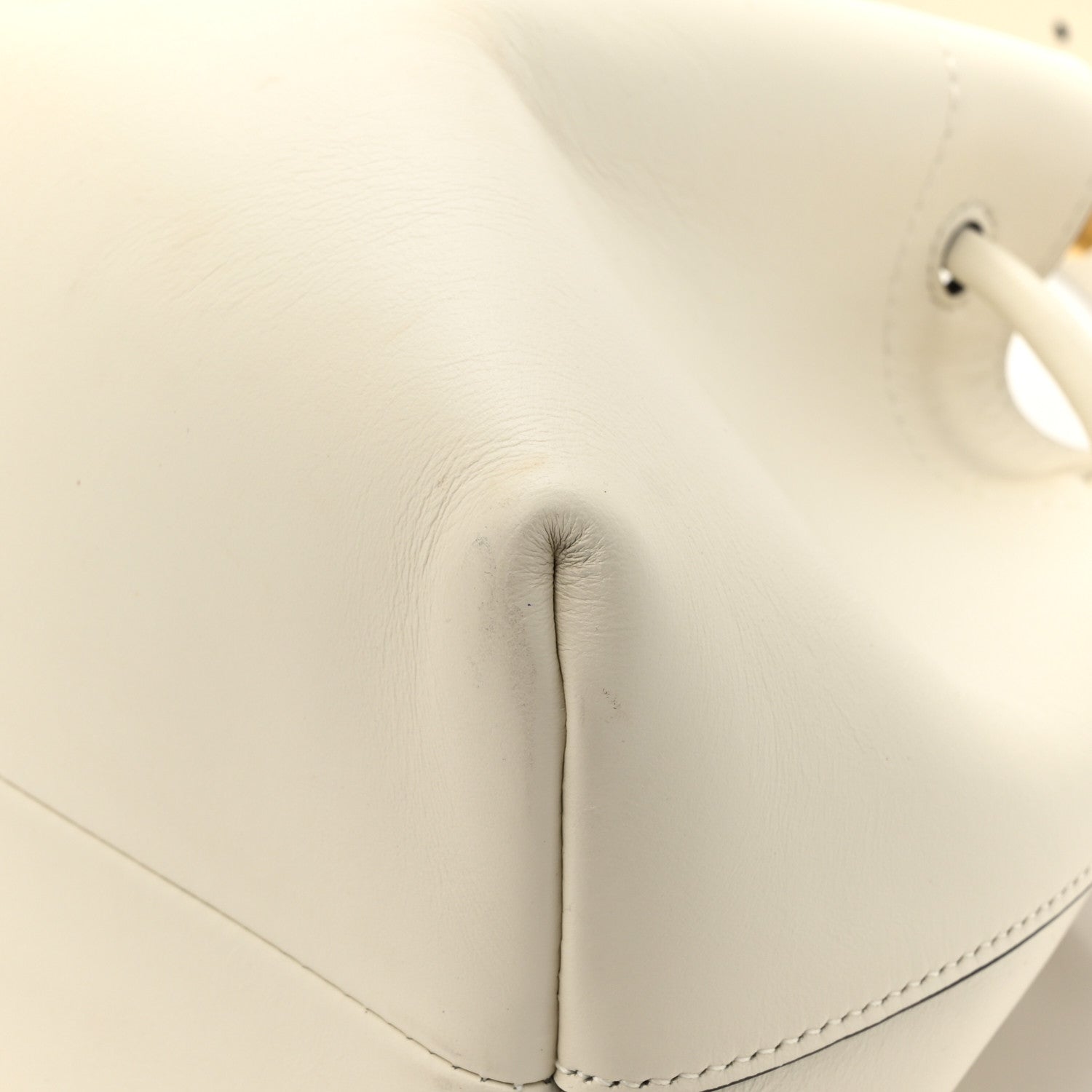 Jimmy Choo Soft Shiny Calfskin Bon Bon East West Bucket Bag Latte 11 of 13