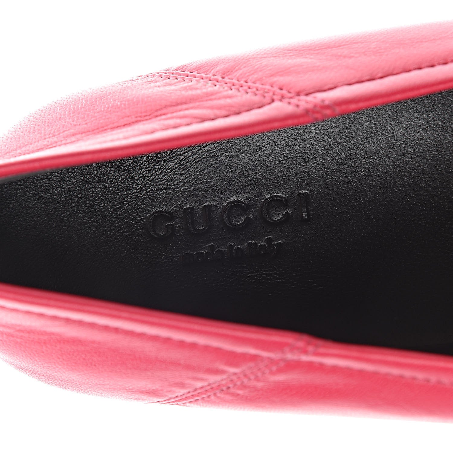 Gucci Lambskin Womens Brixton Horsebit Loafers 37 Hot Pink 5 of 9