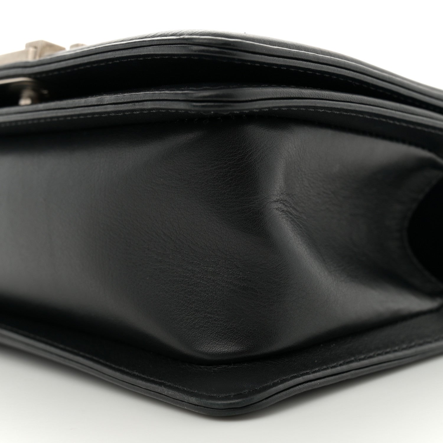 Chanel Matte Snakeskin Calfskin Small Boy Flap Black 10 of 13