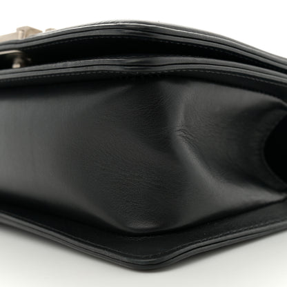 Chanel Matte Snakeskin Calfskin Small Boy Flap Black 10 of 13