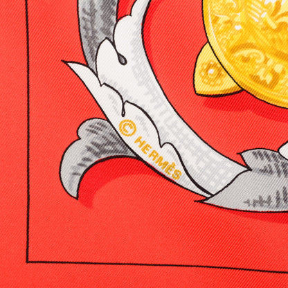 Hermes Silk Le Mors A La Conétable Scarf 90 5 of 6