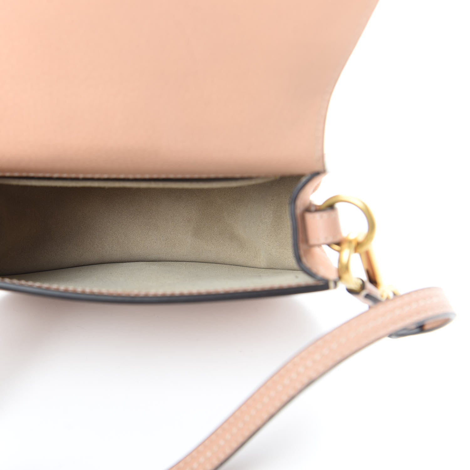 Chloe Calfskin Suede Small Nile Bracelet Bag Biscotti Beige 5 of 10