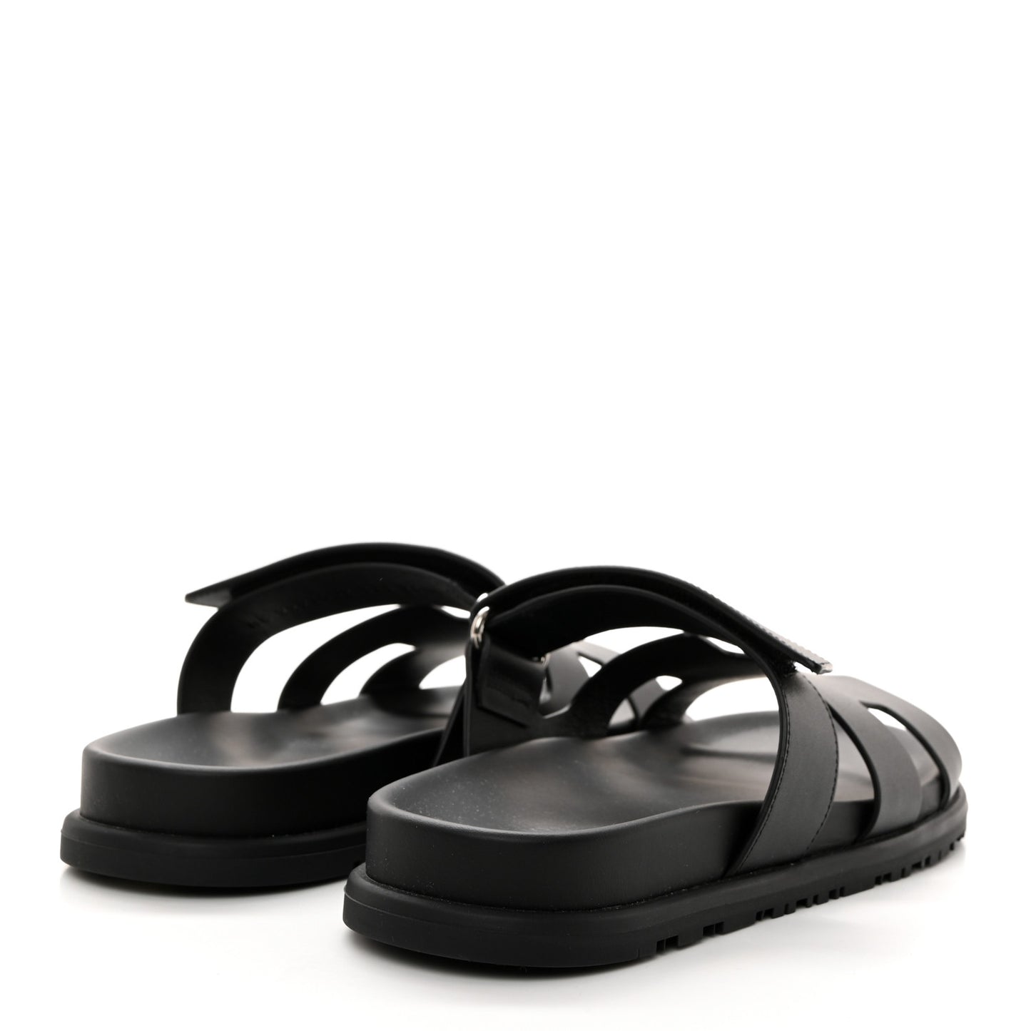 Calfskin Womens Chypre Sandals 37.5 Black