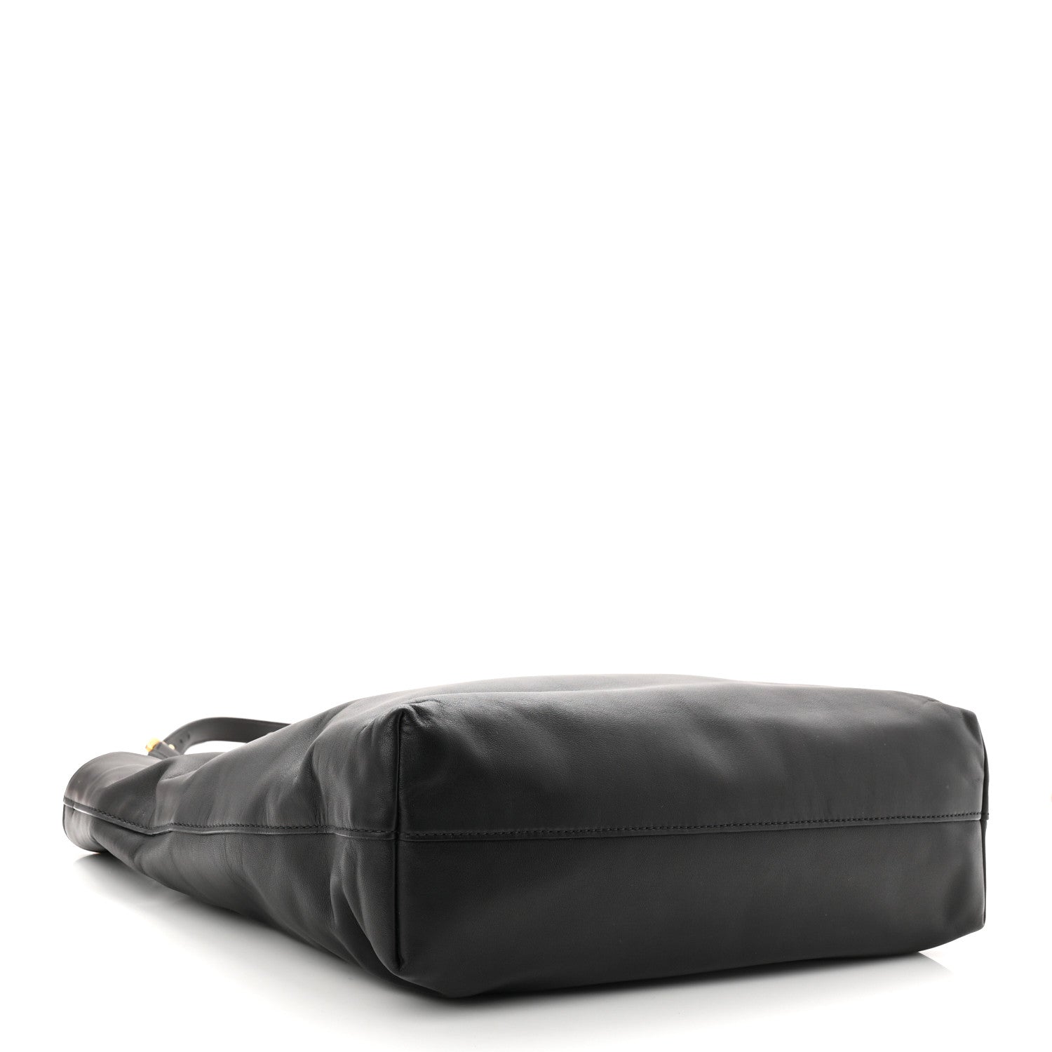 Prada Soft Calf Shopping Tote Black 4 of 10
