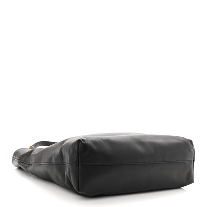Prada Soft Calf Shopping Tote Black 4 of 10