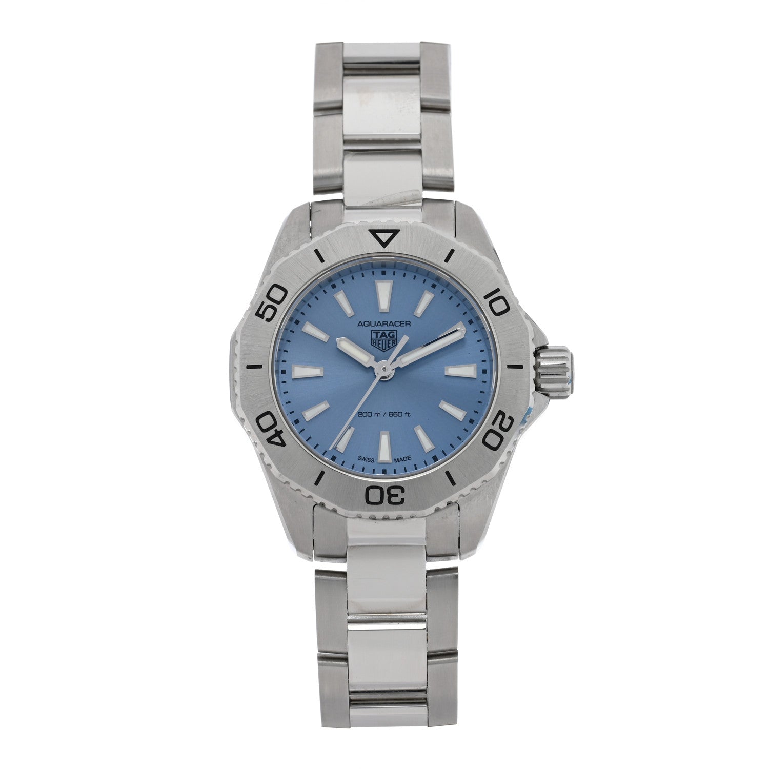Tag Heuer Stainless Steel 30mm Aquaracer Lady Quartz Watch Blue WBP1415 1 of 5