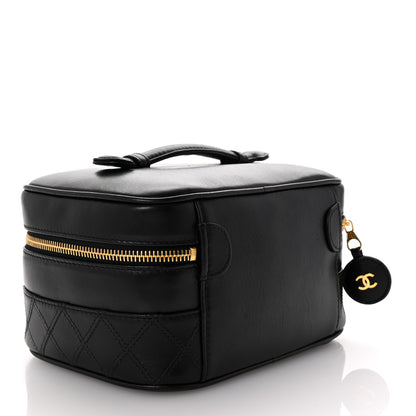Chanel Lambskin Vanity Cosmetic Case Black 3 of 8