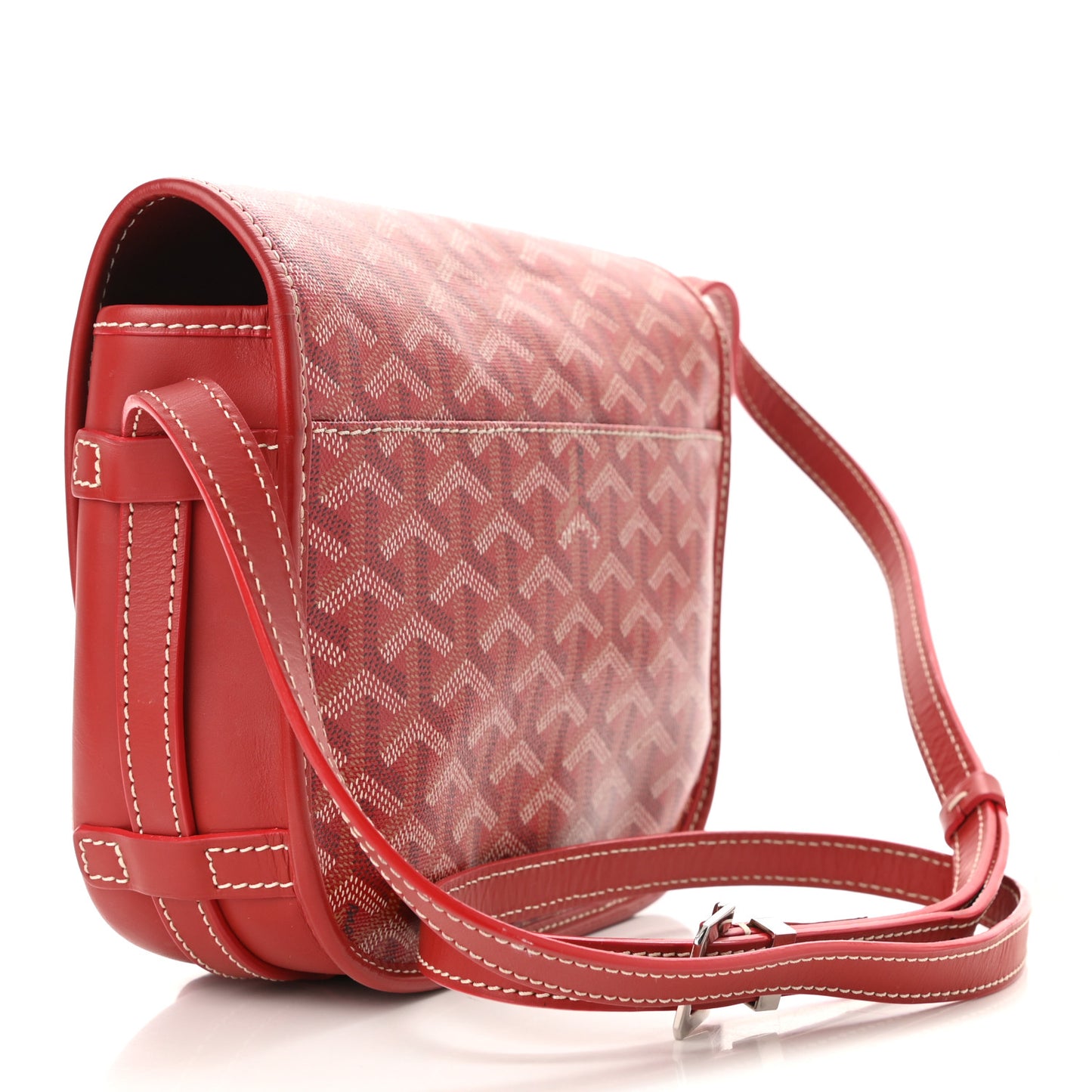 Goyardine Belvedere PM Messenger Bag Red