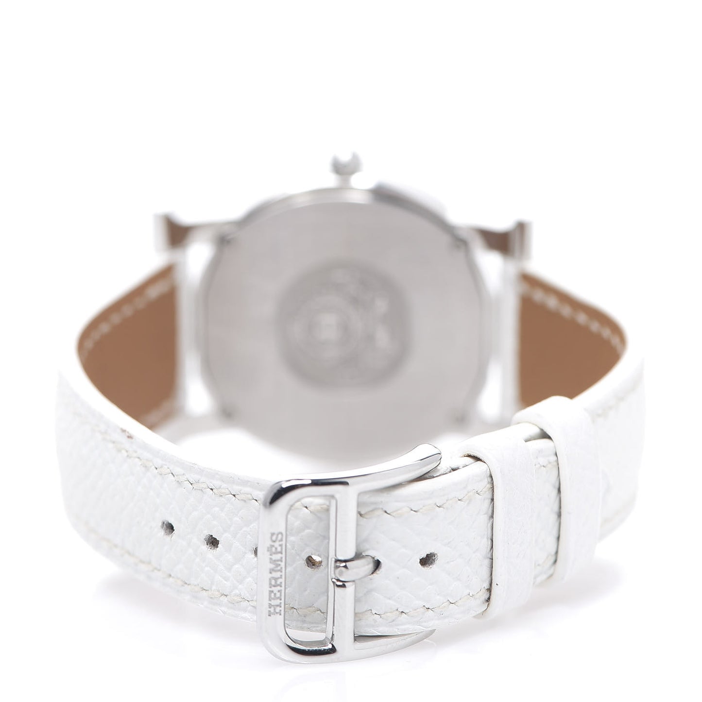 Stainless Steel Epsom Diamond Mother of Pearl 31mm H Ronde Quartz Watch Blanc