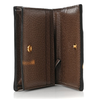 Gucci GG Supreme Monogram Web Ophidia Card Case Beige New Acero 5 of 6