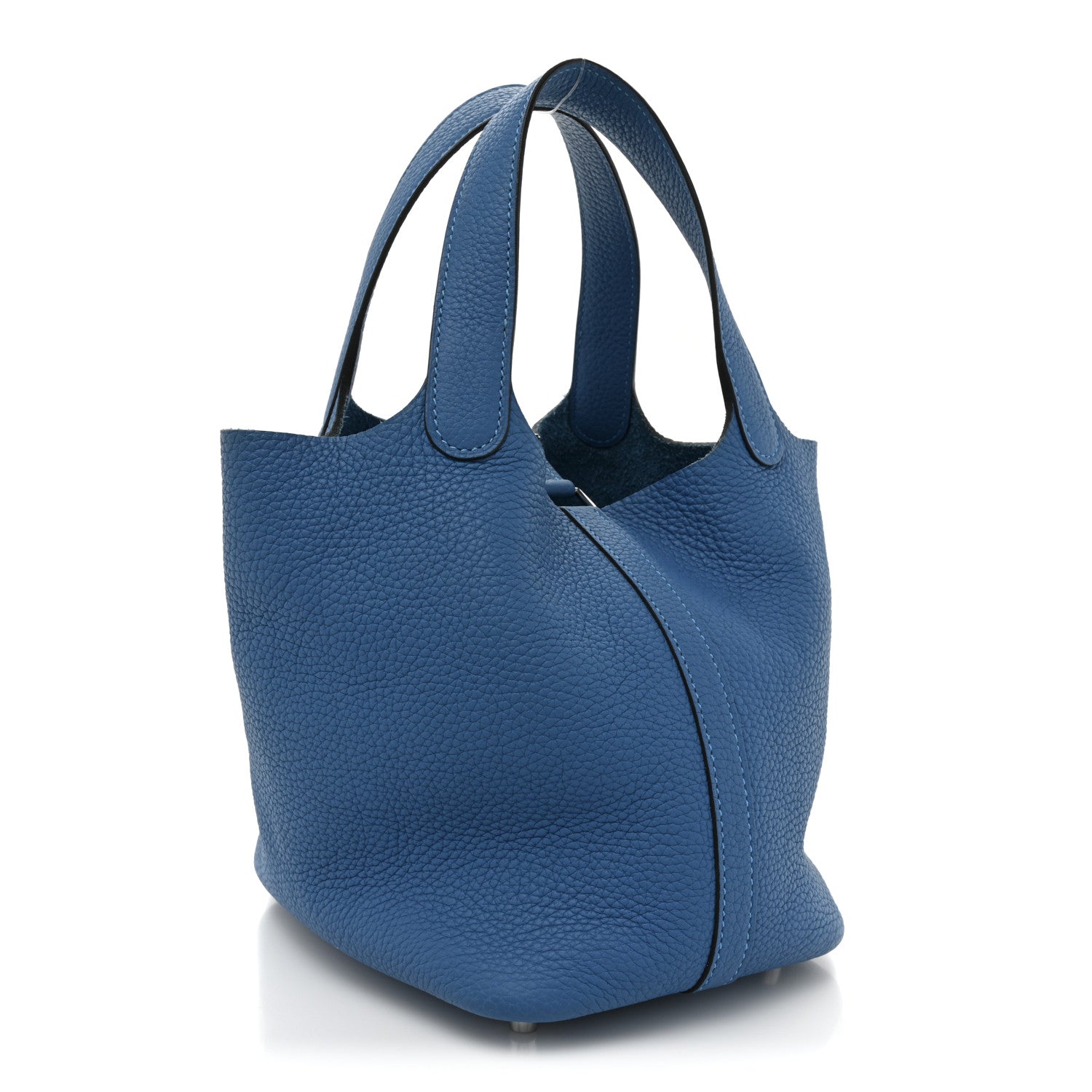 Hermes Taurillon Clemence Picotin Lock 18 PM Deep Blue 3 of 13