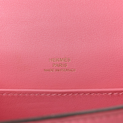 Hermes Swift Kelly Pochette Clutch Rose Azalee 6 of 10