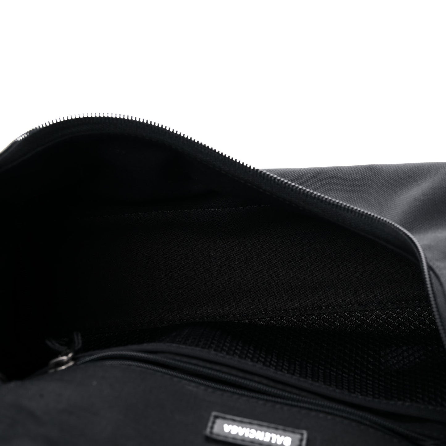 Nylon Gym Wear Messenger Bag Black