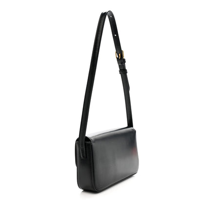 Celine Shiny Calfskin Triomphe Shoulder Bag Black 3 of 12