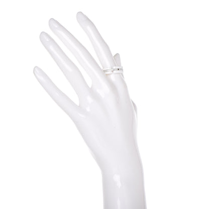 Chanel 18K White Gold White Ceramic Diamond Ultra Ring 53 6.25 2 of 6