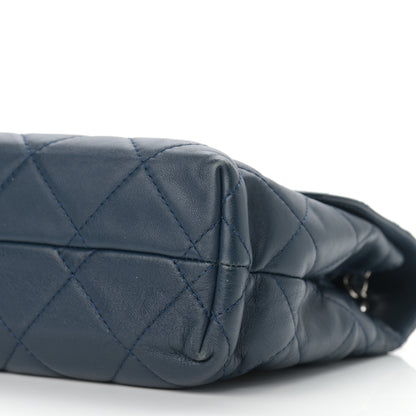 Chanel Calfskin Quilted In the Business Flap Dark Navy Blue 10 of 13