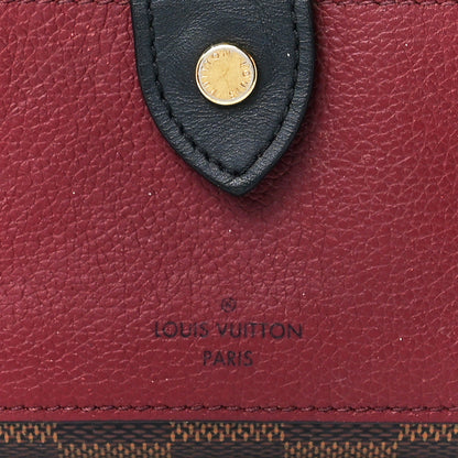 Louis Vuitton Damier Ebene Juliette Wallet Bordeaux Black 9 of 15