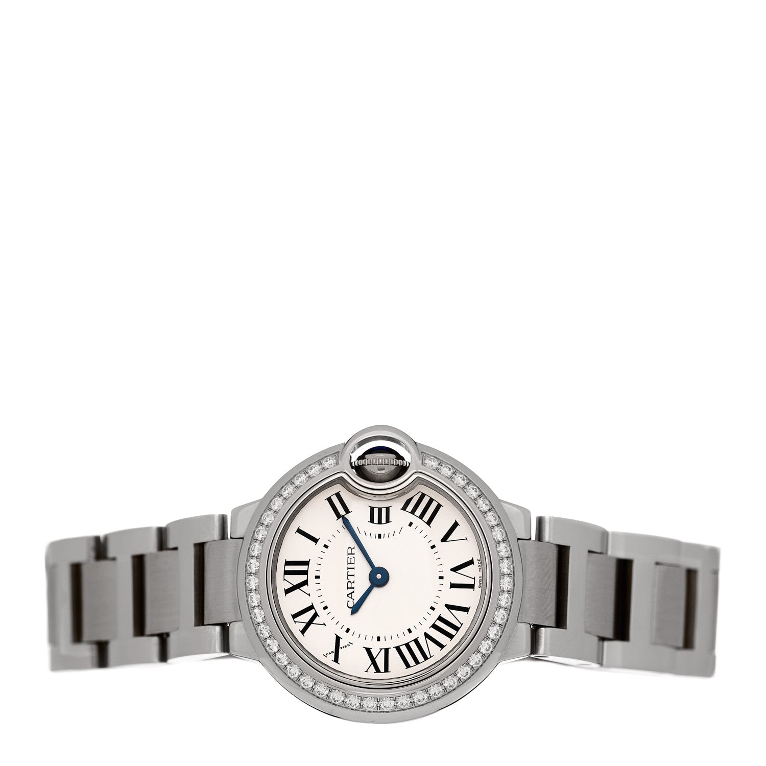 Cartier Stainless Steel Diamond Bezel 28mm Ballon Bleu De Cartier Quartz Watch 4 of 10