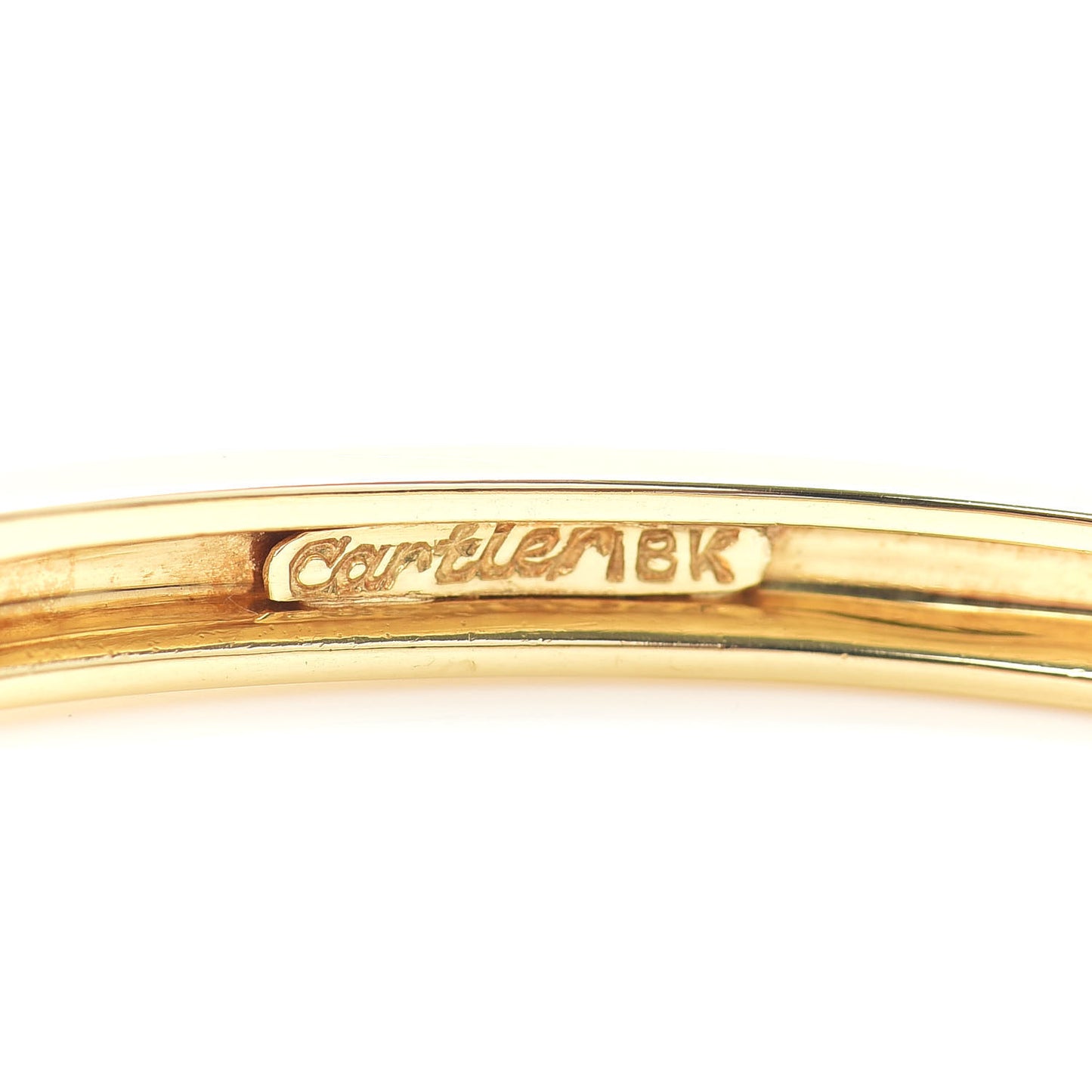 18K Yellow Gold Diamond Sapphire Bangle Bracelet