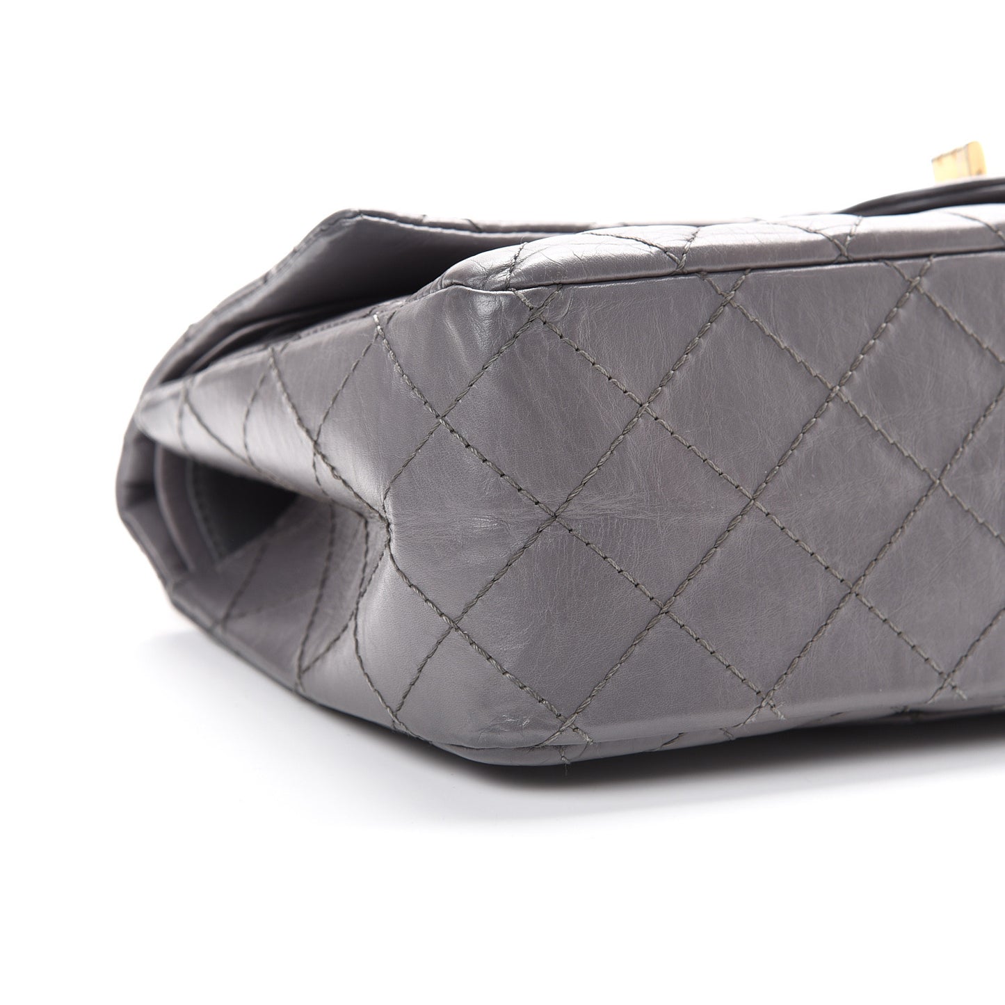 Aged Calfskin Quilted 2.55 Reissue 226 Flap Grey