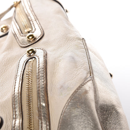 Gucci Goatskin Small Capri Bowler White Gold 13 of 23